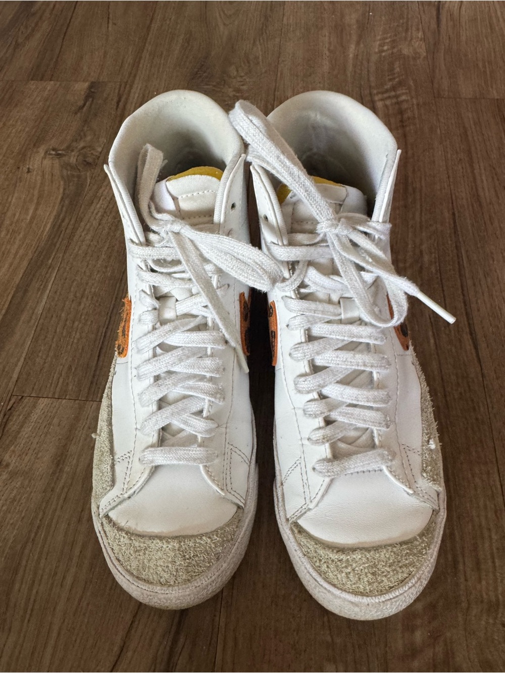 Nike blazers leopard print high tops size 7